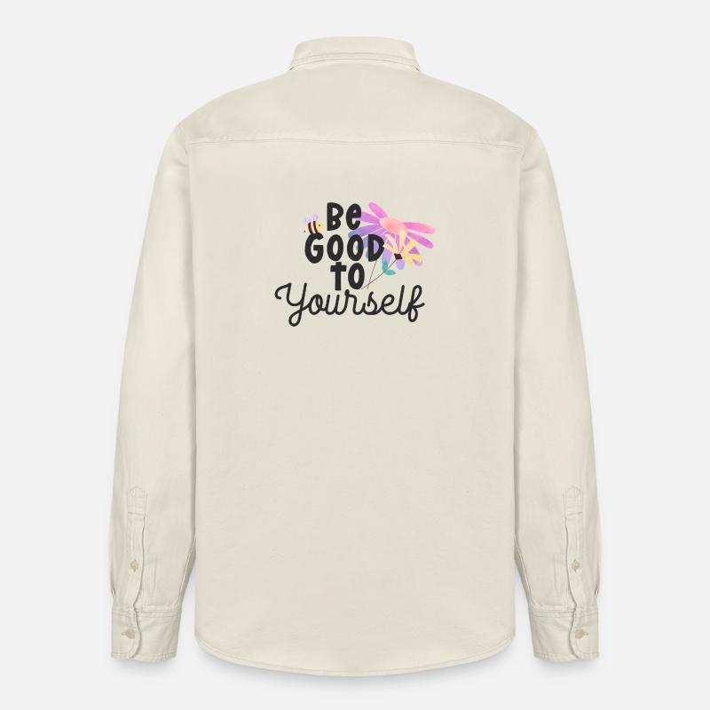 Sei gut zu dir selbst - Relaxed Fit Unisex Organic Hemd von Stanley/Stella - Natur