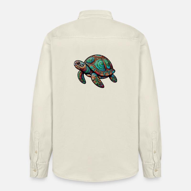 Tortue - Chemise unisexe coupe décontractée bio Stanley/Stella - écru doux