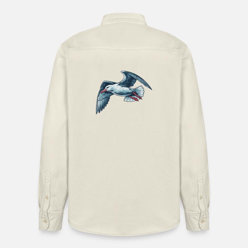 Albatros - Relaxed Fit Unisex Organic Hemd von Stanley/Stella - Natur