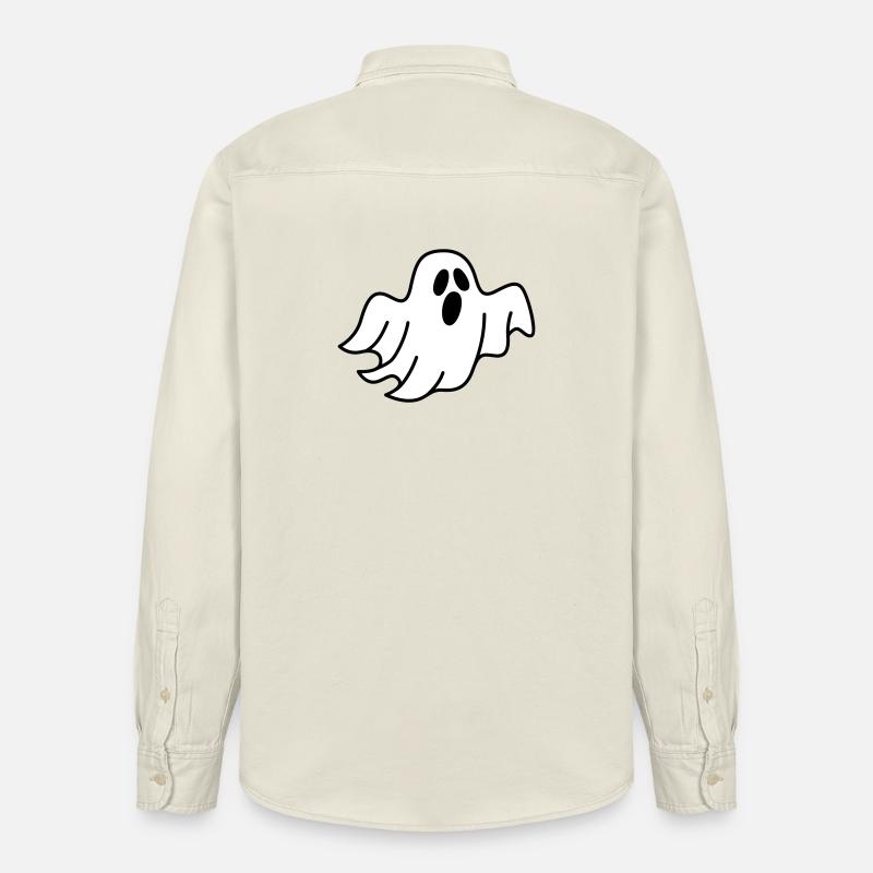 Geist oder Gespenst - Relaxed Fit Unisex Organic Hemd von Stanley/Stella - Natur