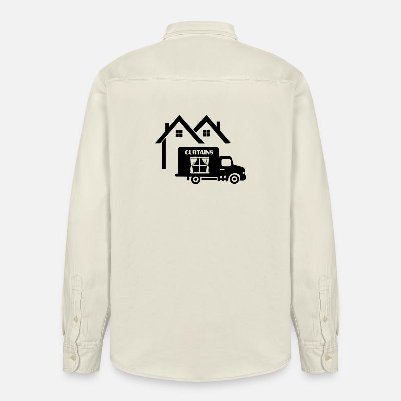 LKW-Vorhänge zu Hause - Relaxed Fit Unisex Organic Hemd von Stanley/Stella - Natur