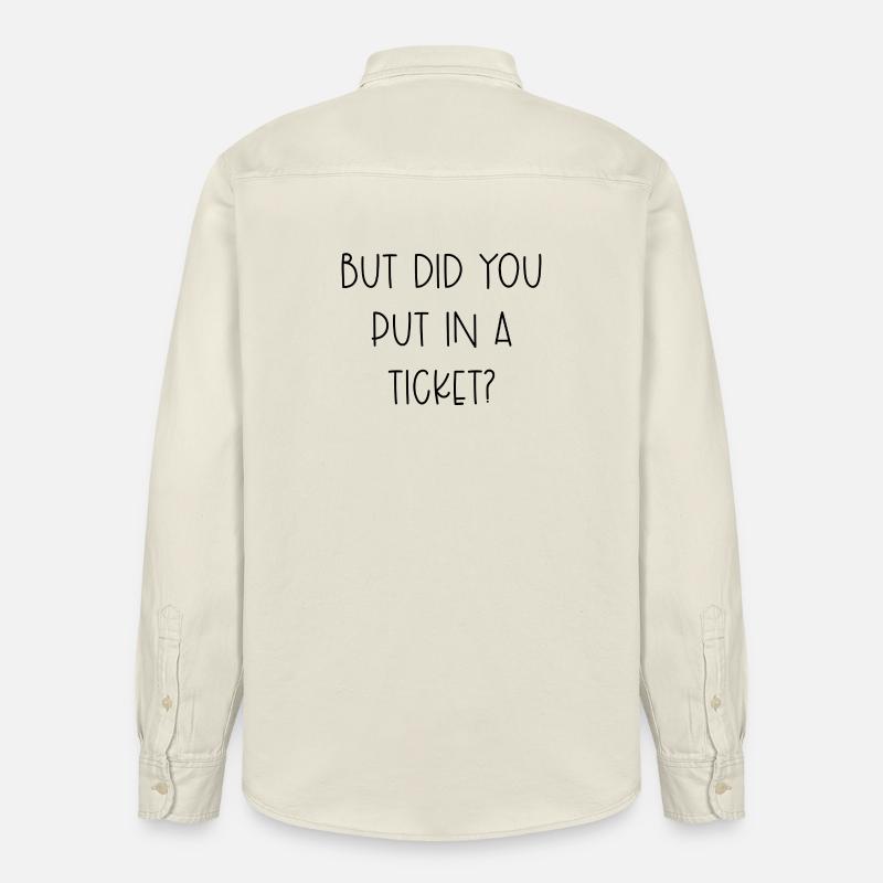 Sjov IT-support Tech Help Desk Billetgave - Stanley/Stella unisex arbejdsskjorte - blød ecru