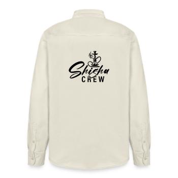 Shisha Crew - Relaxed Fit Unisex Organic Shirt by Stanley/Stella - soft Ecru - Back - AI Model Male 178 light (178cm)