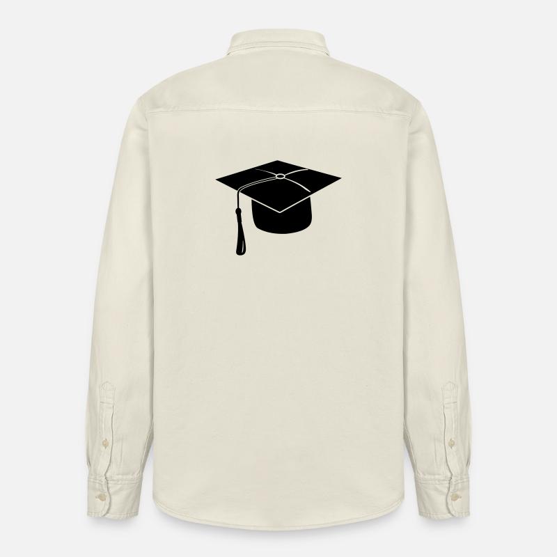 Hauben- oder Hutlogo für die Prüfungspräsentation - Relaxed Fit Unisex Organic Hemd von Stanley/Stella - Natur