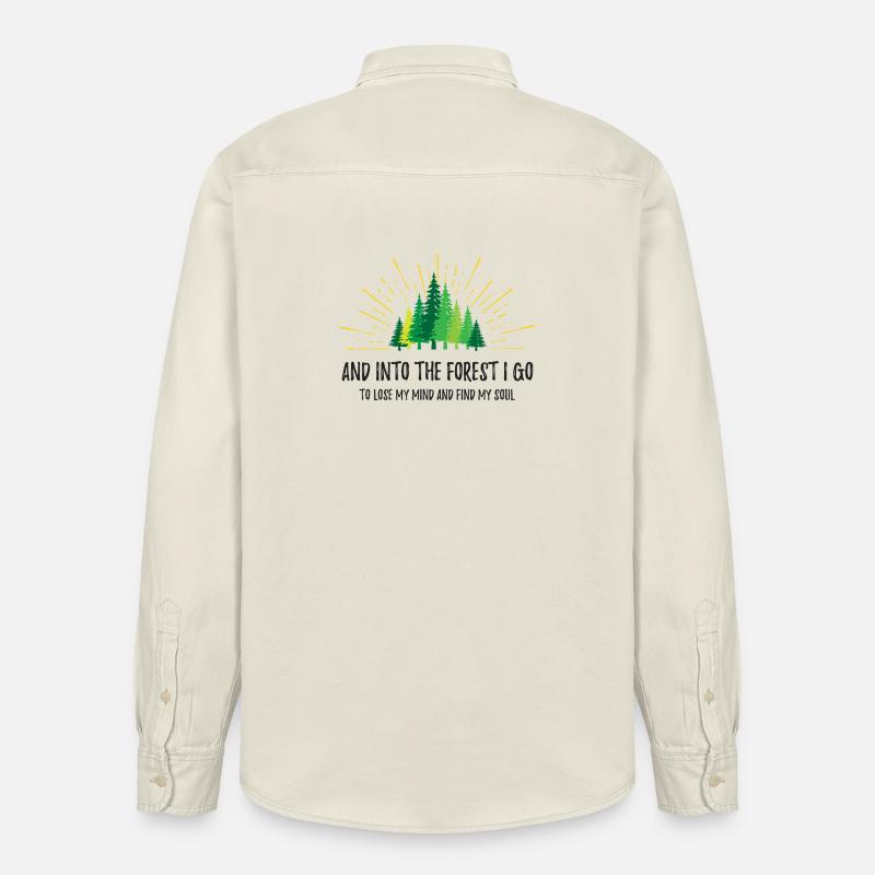 Und in den Wald gehe ich - Relaxed Fit Unisex Organic Hemd von Stanley/Stella - Natur