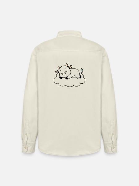 Sleeping Cow Cloud Dream Baby - Relaxed Fit Unisex Organic Shirt by Stanley/Stella - soft Ecru