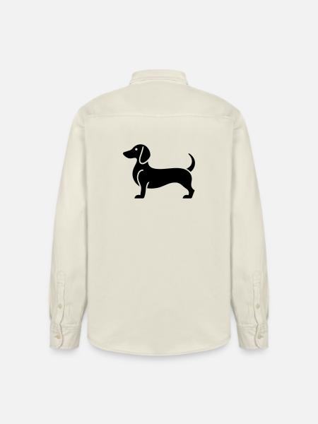 Dackel - Relaxed Fit Unisex Organic Hemd von Stanley/Stella - Natur