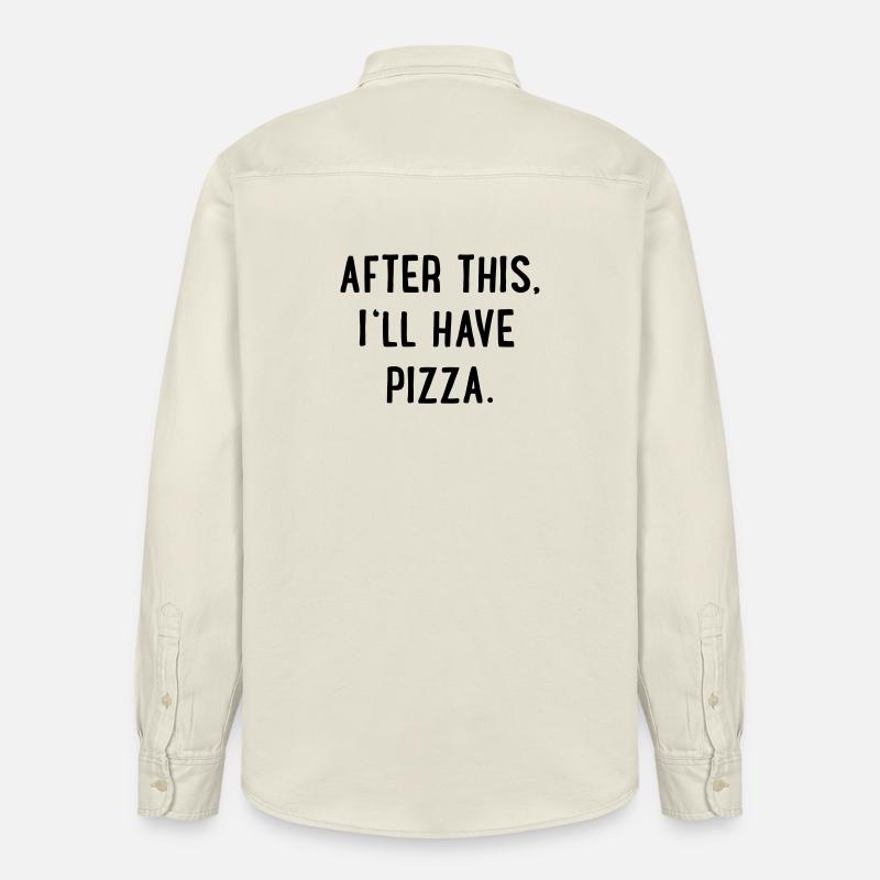 Pizza - Chemise unisexe coupe décontractée bio Stanley/Stella - écru doux
