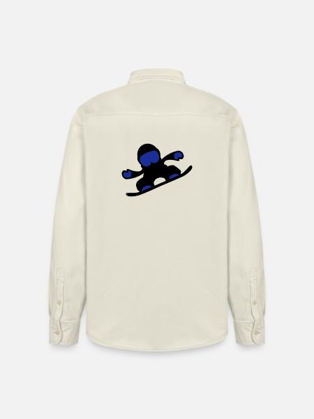snowboarder - Relaxed Fit Unisex Organic Shirt by Stanley/Stella - soft Ecru