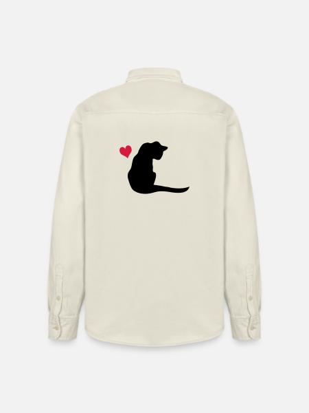 Chat - Chemise unisexe coupe décontractée bio Stanley/Stella - écru doux