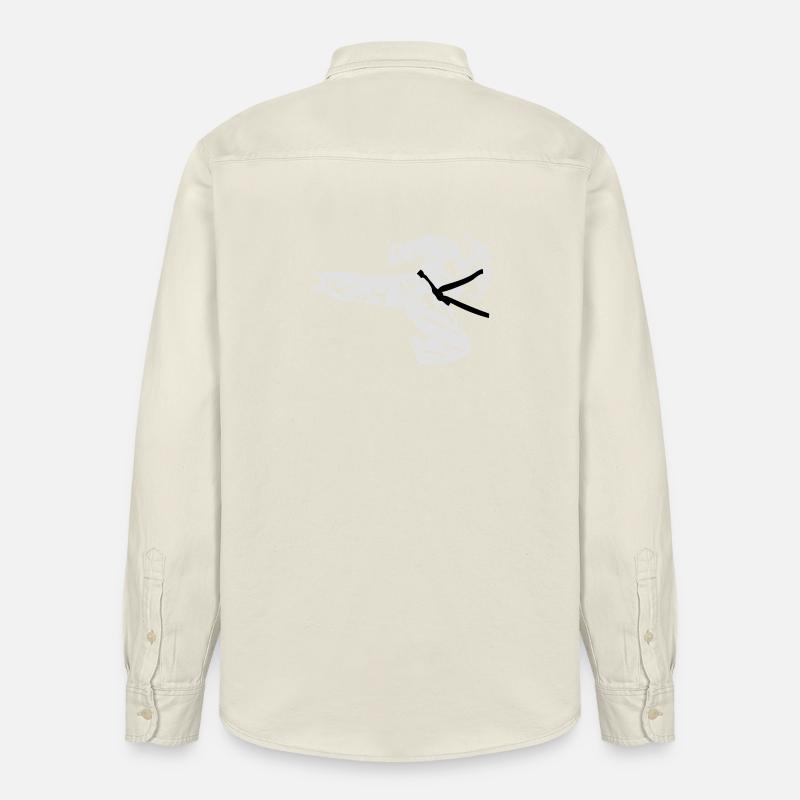 karate_2 - Chemise unisexe coupe décontractée bio Stanley/Stella - écru doux