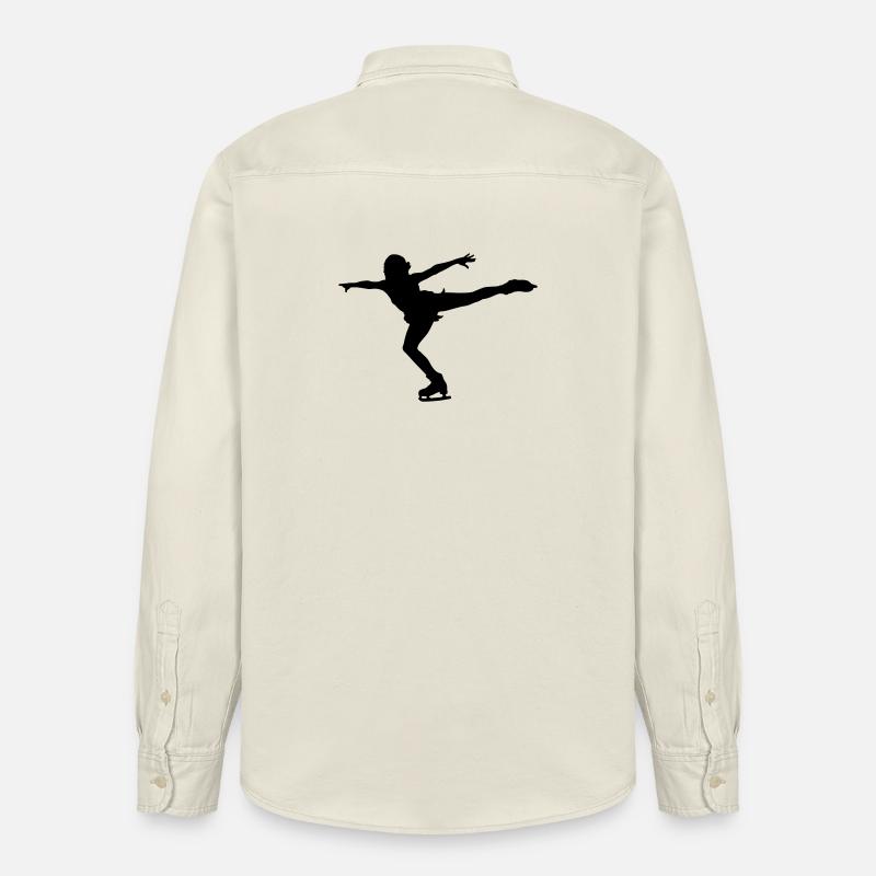 Eiskunstlauf - Relaxed Fit Unisex Organic Hemd von Stanley/Stella - Natur