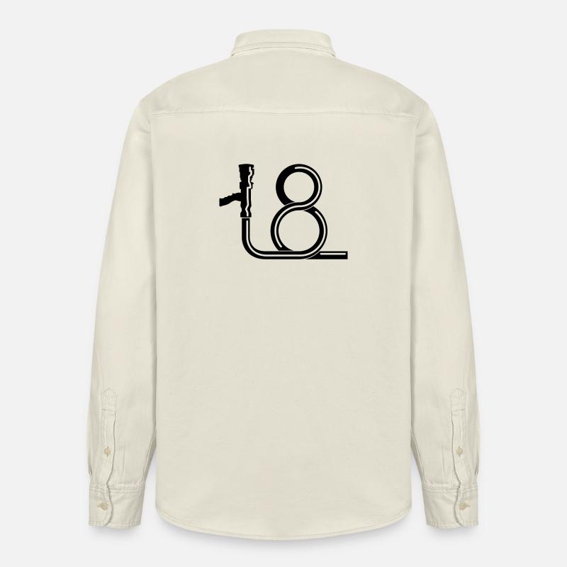 lance_18_b1 - Chemise unisexe coupe décontractée bio Stanley/Stella - écru doux