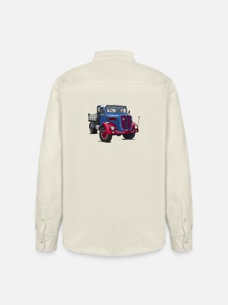 Camion oldtimer - Chemise unisexe coupe décontractée bio Stanley/Stella - écru doux