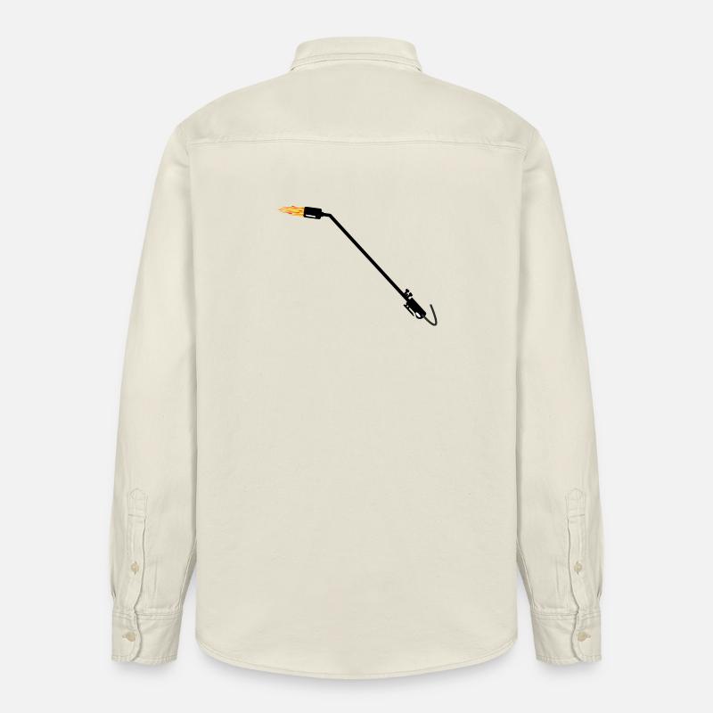 Dachdecker-Gasbrenner - Relaxed Fit Unisex Organic Hemd von Stanley/Stella - Natur