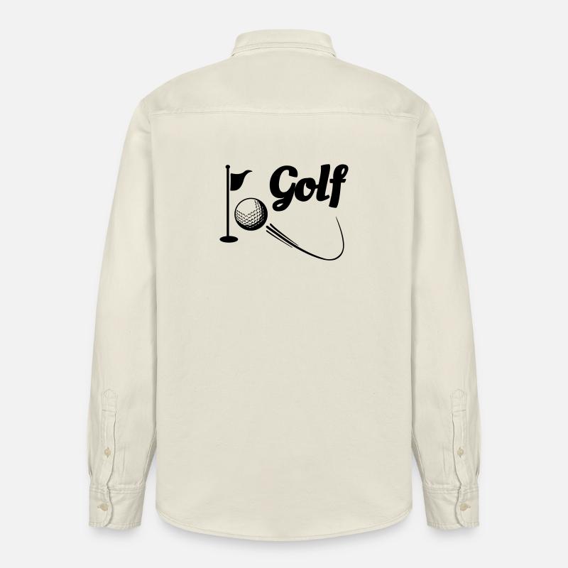 Golf 2 - Relaxed Fit Unisex Organic Hemd von Stanley/Stella - Natur