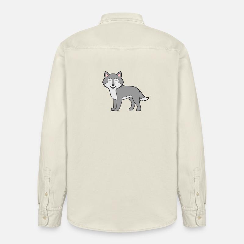 Loups-loups - Chemise unisexe coupe décontractée bio Stanley/Stella - écru doux