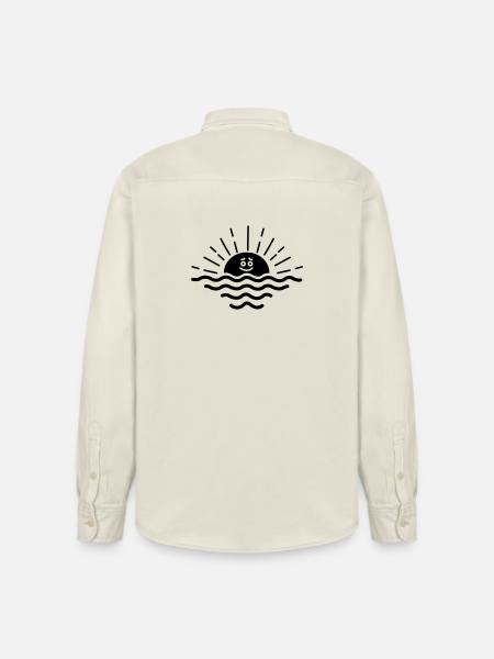 Sunset smile - Relaxed Fit Unisex Organic Shirt by Stanley/Stella - soft Ecru