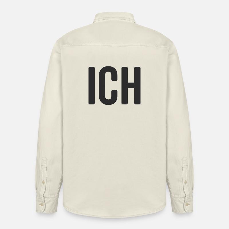 Ich Statement Design - Relaxed Fit Unisex Organic Hemd von Stanley/Stella - Natur