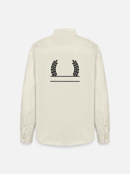 Grain Wreath Name Banner - Relaxed Fit Unisex Organic Shirt by Stanley/Stella - soft Ecru