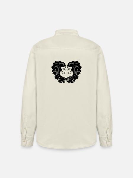 Sternzeichen-Bild Zwillinge - Relaxed Fit Unisex Organic Hemd von Stanley/Stella - Natur