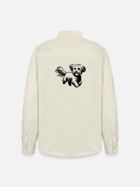 Maltese - Relaxed Fit Unisex Organic Shirt by Stanley/Stella - soft Ecru
