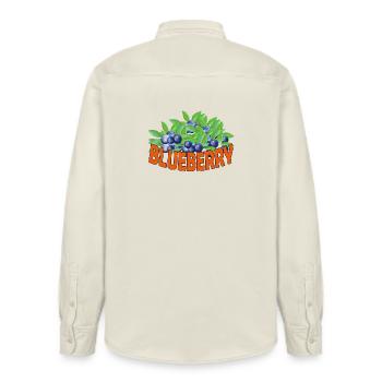 BLUEBERRY - Relaxed Fit Unisex Organic Hemd von Stanley/Stella - Natur - Hinten - AI Model Male 178 light (178cm)