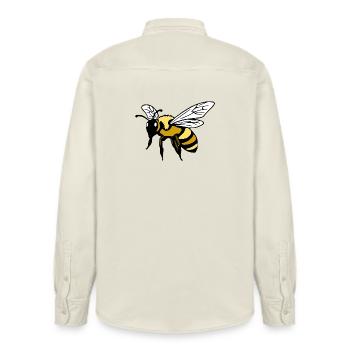 Biene Bienen Imker Geschenk Weihnachten - Relaxed Fit Unisex Organic Hemd von Stanley/Stella - Natur - Hinten - AI Model Male 178 light (178cm)