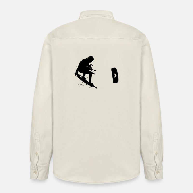 Kitesurf - Chemise unisexe coupe décontractée bio Stanley/Stella - écru doux