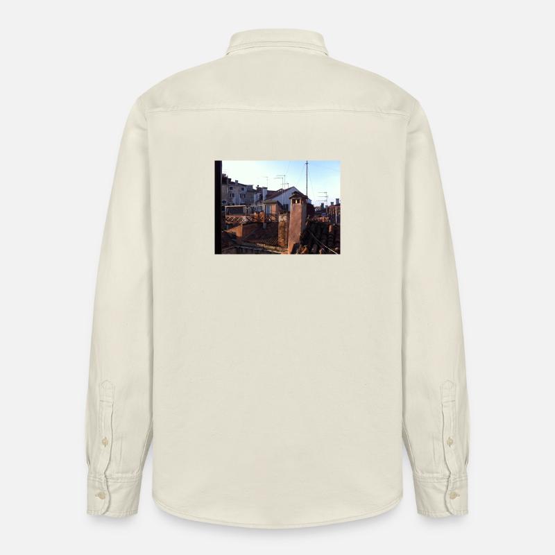 Dächer von Venedig - Relaxed Fit Unisex Organic Hemd von Stanley/Stella - Natur
