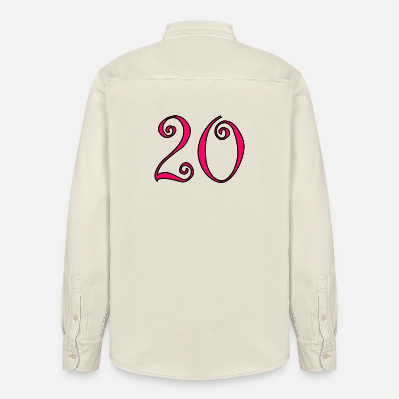 Couleur2-460_text234-2-50-5-4-8-6-8-7-3-0-6-3-3 - Chemise unisexe coupe décontractée bio Stanley/Stella - écru doux