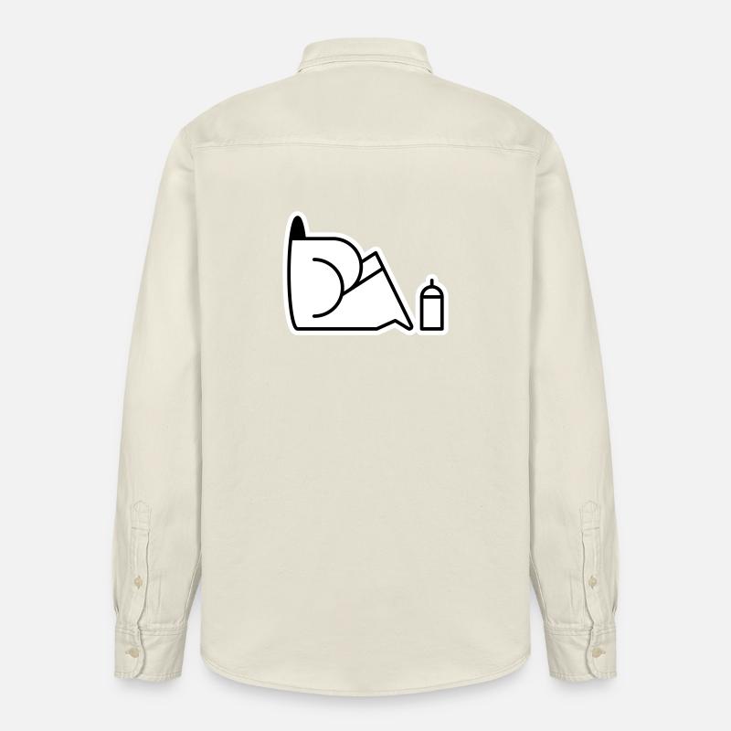 Looking For Cans - Relaxed Fit Unisex Organic Shirt by Stanley/Stella - soft Ecru
