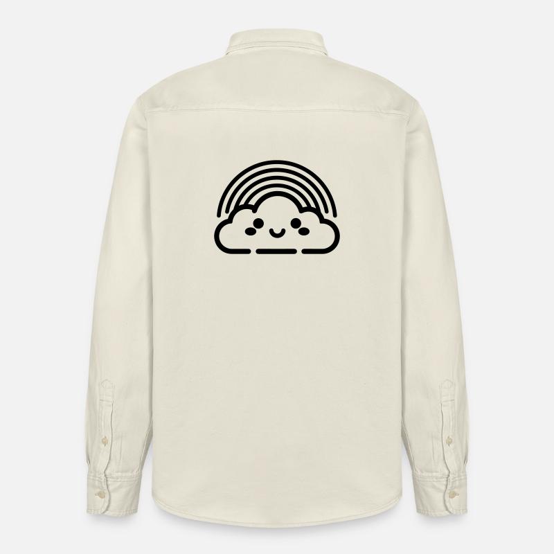 Regenbogen - Relaxed Fit Unisex Organic Hemd von Stanley/Stella - Natur