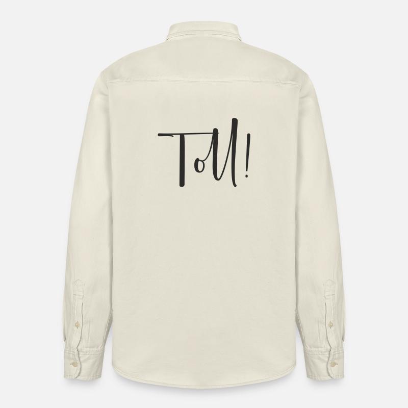Toll – Calligraphy Textdesign - Relaxed Fit Unisex Organic Hemd von Stanley/Stella - Natur