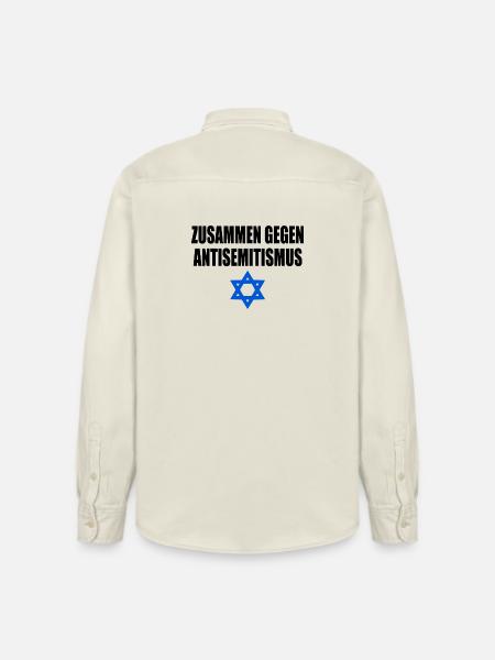 zusammen gegen antisemitism - Relaxed Fit Unisex Organic Hemd von Stanley/Stella - Natur
