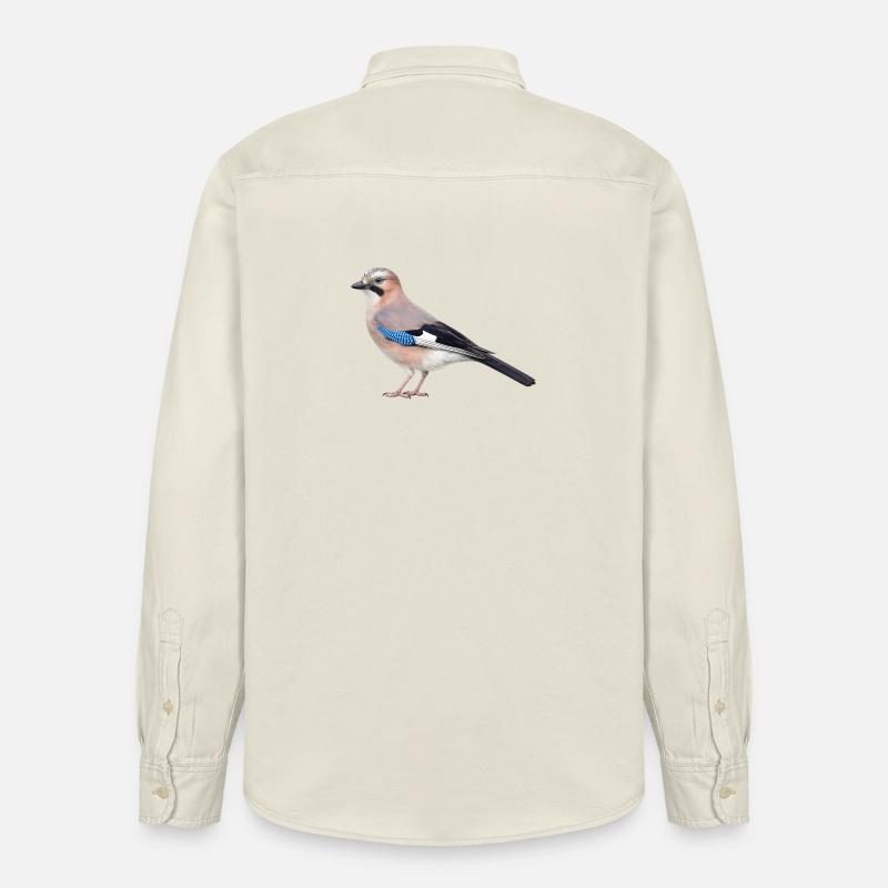 Realistischer Eichelhäher - Relaxed Fit Unisex Organic Hemd von Stanley/Stella - Natur