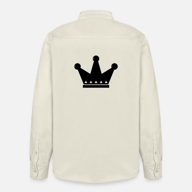 Krone - Relaxed Fit Unisex Organic Hemd von Stanley/Stella - Natur