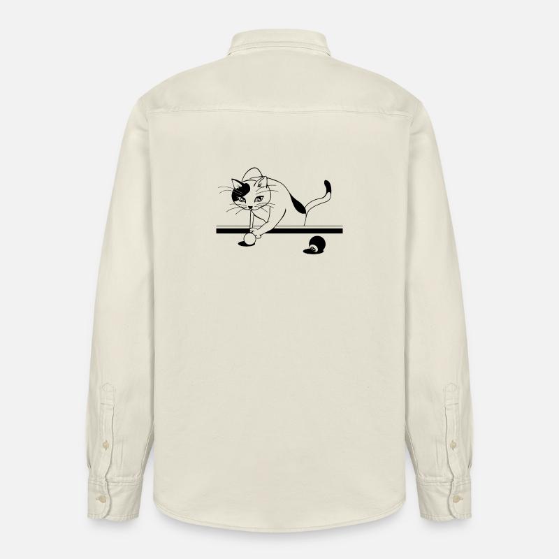 Puissance du chat - Chemise unisexe coupe décontractée bio Stanley/Stella - écru doux