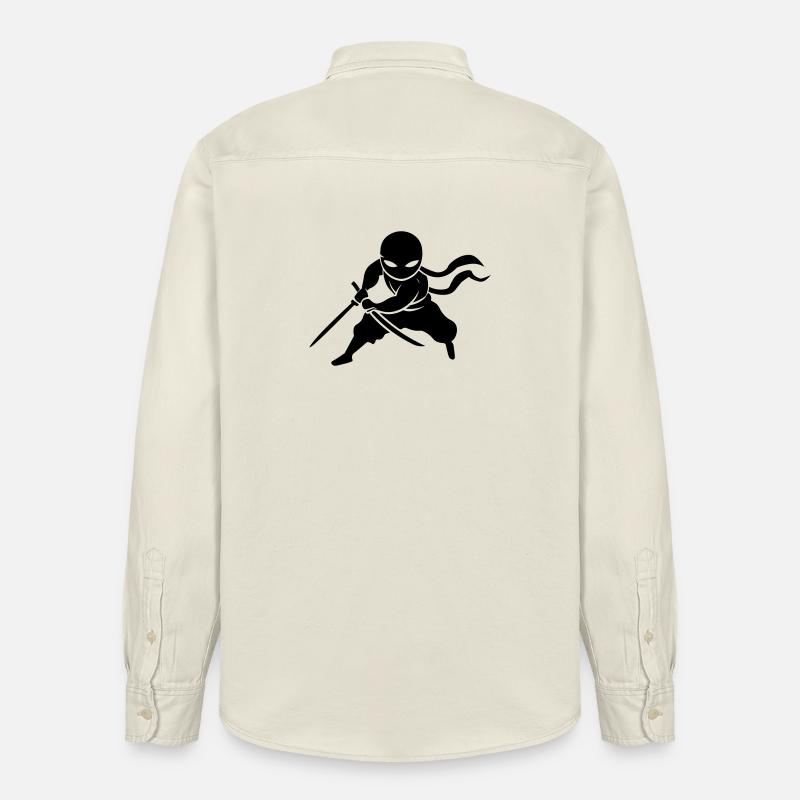 Ninja Samurai - Chemise unisexe coupe décontractée bio Stanley/Stella - écru doux