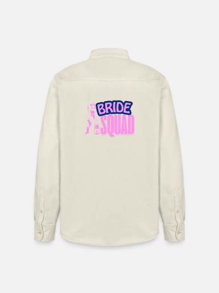 Bride Squad Party Vibe - Relaxed Fit Unisex Organic Shirt by Stanley/Stella - soft Ecru