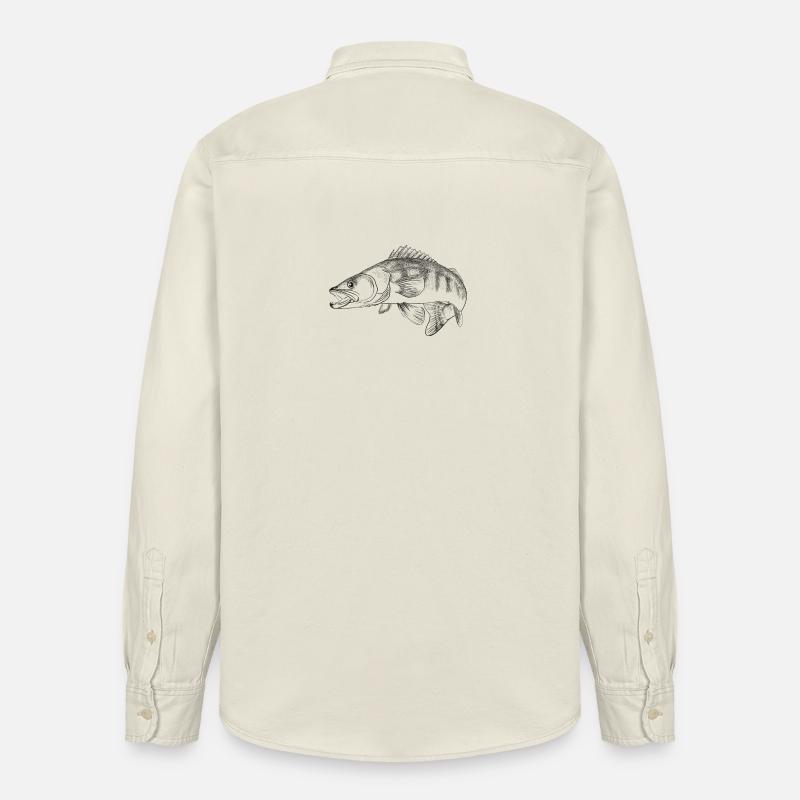 pike-perch - Chemise unisexe coupe décontractée bio Stanley/Stella - écru doux