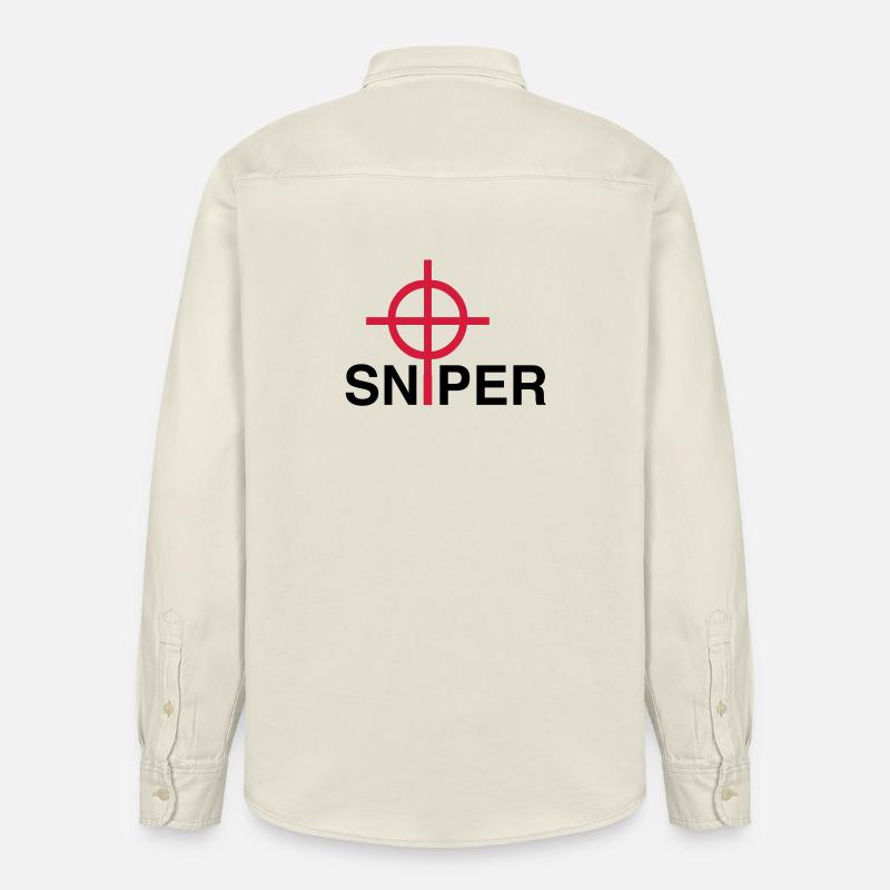 Sniper - Chemise unisexe coupe décontractée bio Stanley/Stella - écru doux
