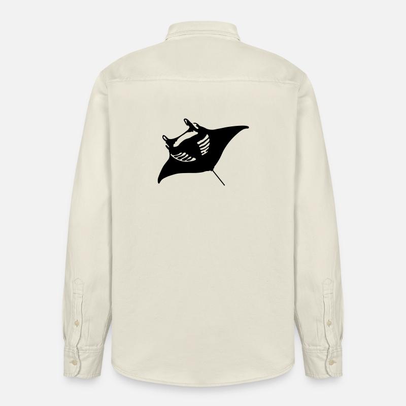 Teufelsrochen - Relaxed Fit Unisex Organic Hemd von Stanley/Stella - Natur