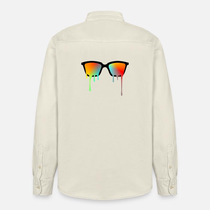 Lunettes de soleil - Chemise unisexe coupe décontractée bio Stanley/Stella - écru doux