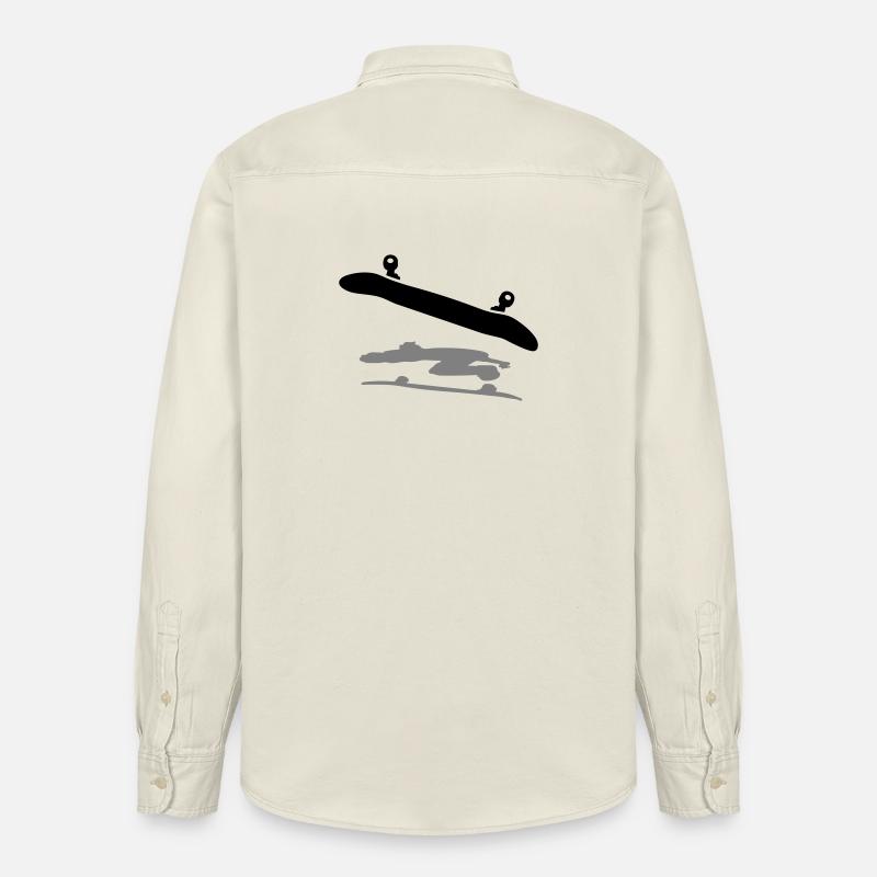 Skateboard - Relaxed Fit Unisex Organic Shirt by Stanley/Stella - soft Ecru