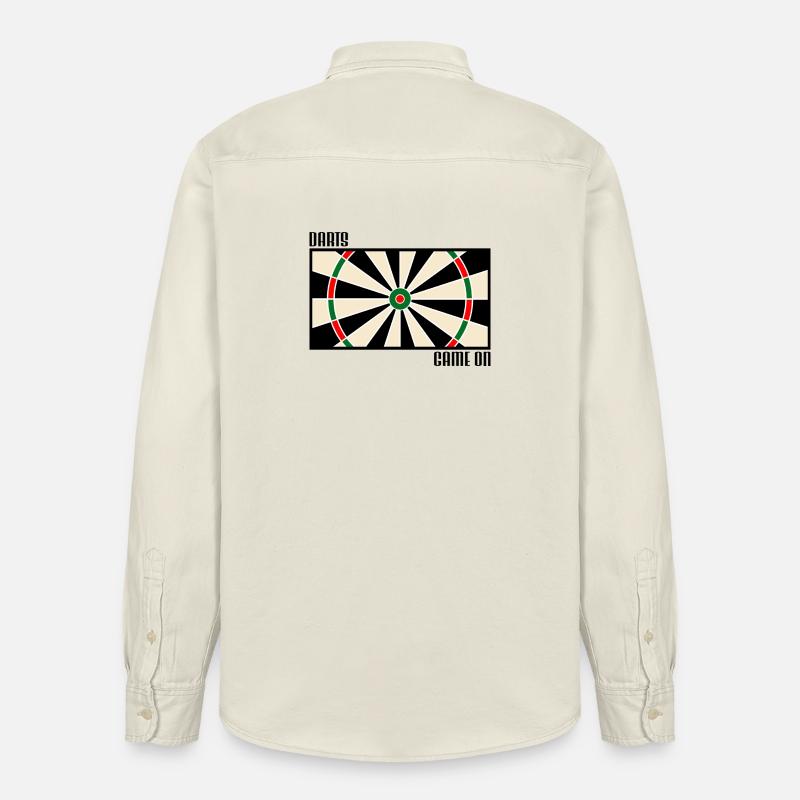 Fléchettes, fléchettes, cible de fléchettes - Chemise unisexe coupe décontractée bio Stanley/Stella - écru doux