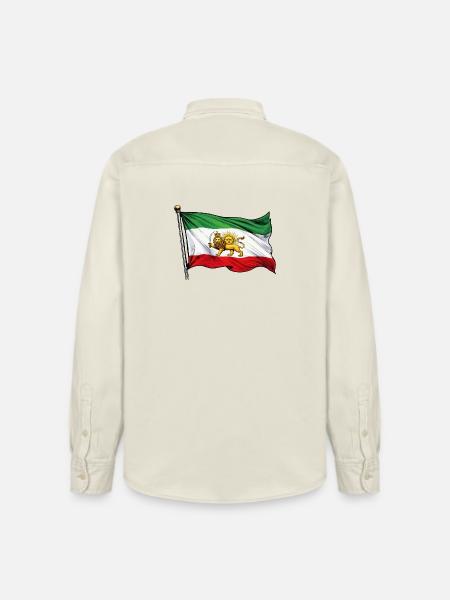 Persia Flag - Relaxed Fit Unisex Organic Shirt by Stanley/Stella - soft Ecru