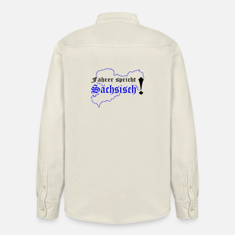 Dialecte saxon saxon de Saxe - Chemise unisexe coupe décontractée bio Stanley/Stella - écru doux