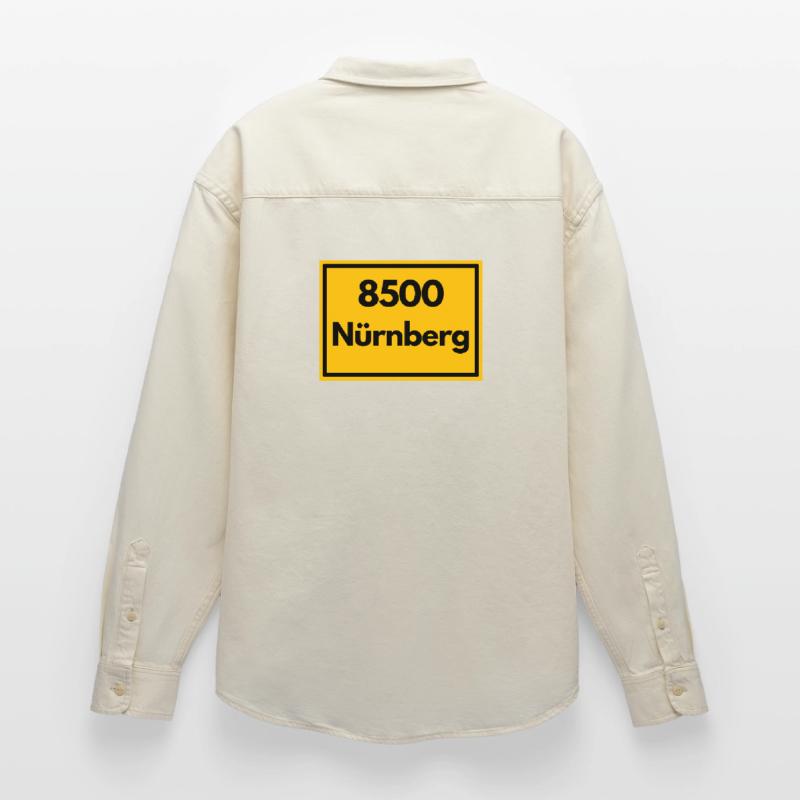 OLD POSTCODE POSTCODE RETRO 8500 NÜRNBERG FRANKEN Relaxed Fit Unisex Organic Shirt by Stanley/Stella