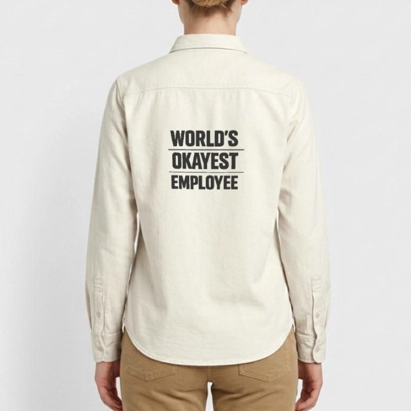 L’employé le plus formidable du monde, Mitarbeiter Spruch Chemise unisexe coupe décontractée bio Stanley/Stella